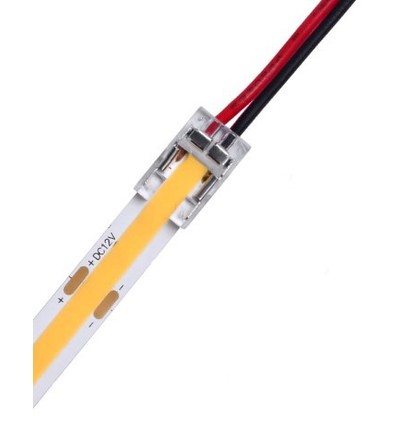 Laagprofiel startconnector voor LED-strip - 8mm, COB, enkelkleurig, IP20, 5V-24V