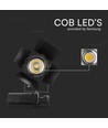 33W LED trackspot met Samsung LED chip, RA90 - 3000lm, zwart, 24-60 graden, 5 jaar garantie
