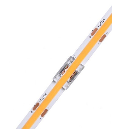 Laagprofiel connector voor LED-strip - 8mm, COB, enkelkleurig, IP20, 5V-24V