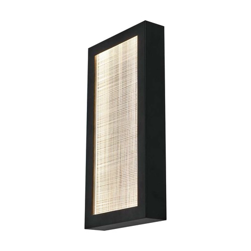 20W LED buiten wandlamp - IP65, 2300lm, zwart, warm wit, 40cm hoog