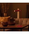 Oplaadbare 3-in-1 LED-lamp - Magnetisch, rood, dimbaar, incl. voet en 2 stuks montagebeugels