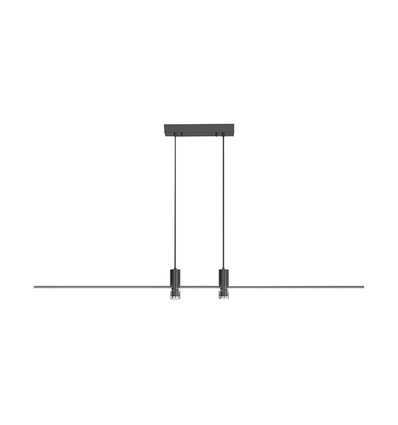 19W LED pendellamp, zwart - 2160lm, 80-115cm, verkrijgbaar in 3000K en 4000K