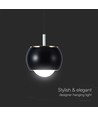 9W LED pendellamp - Zwart, 1000lm, 10x10x100cm, IP20 binnen, incl. lichtbron