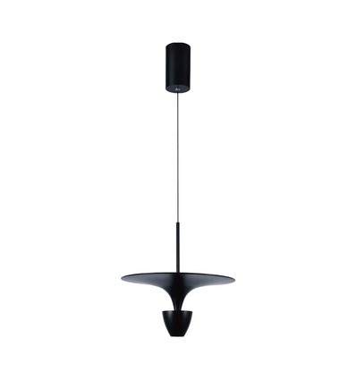 9W designer pendellamp - Zwart, 1000lm, 120°, IP20 binnen