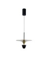 9W designer pendellamp - Zwart/Goud, 1000lm, IP20, metaal, 30x320x100cm