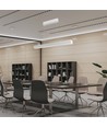 120cm 40W LED lijnverlichting met Samsung chip - Wit, CCT, incl. ophangkabel, plafondlamp voor kantoor