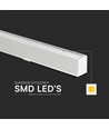 120cm 40W LED lijnverlichting met Samsung chip - Wit, CCT, incl. ophangkabel, plafondlamp voor kantoor