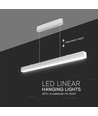 120cm 40W LED lijnverlichting met Samsung chip - Wit, CCT, incl. ophangkabel, plafondlamp voor kantoor