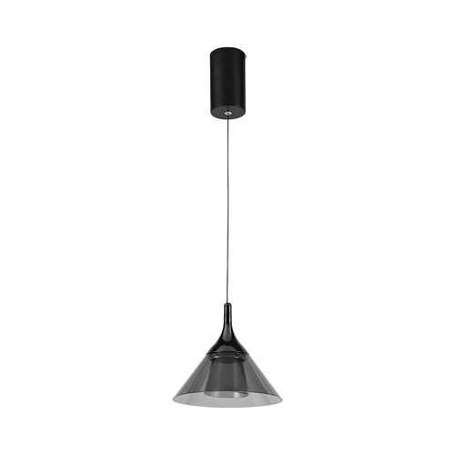 9W LED pendel - 19,5x17,5cm, 1000lm, zwart, 4000K, incl. lichtbron