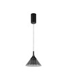 9W LED pendel - 19,5x17,5cm, 1000lm, zwart, 4000K, incl. lichtbron