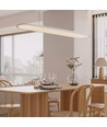 24W LED pendellamp / hanglamp - 80x104cm, 3000lm, wit, 4000K, incl. lichtbron