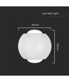2W LED up/down wandlamp - IP54, wit, 4000K, aluminium, 4,2 x 4 cm, incl. lichtbron
