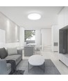 24W LED plafondlamp - Rond, wit frame, IP44