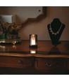 2W LED oplaadbare tafellamp, bewegingsdimmer - Zwart/rookglas, 3000K, 360 graden, elegant design