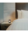 2W LED oplaadbare tafellamp, bewegingsdimmer - Zwart/rookglas, 3000K, 360 graden, elegant design