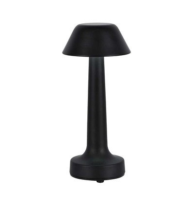 1W oplaadbare LED tafellamp, 3-in-1 CCT - 5V, 1800mAh, zwart, Ø9,5 x 22,5 cm