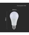 E27 17W LED lamp - A65, 3000K, warm wit, IP20 binnenshuis