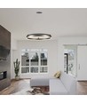 30W LED Hanglamp Enkele Ring - 3000K, Koffie, huis