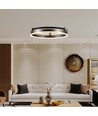 20W LED designer hanglamp - Enkele ring, 3000K, koffiekleur, 2400lm