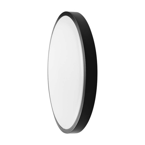 36W LED sensorlamp - Ø42cm, IP44, zwarte rand, ingebouwde microwave sensor
