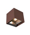 9W Wandlamp op zonne-energie - IP65, 4000K, Corten, COB, PIR-sensor