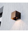 9W Wandlamp op zonne-energie - IP65, 4000K, Corten, COB, PIR-sensor