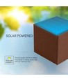 9W Wandlamp op zonne-energie - IP65, 4000K, Corten, COB, PIR-sensor