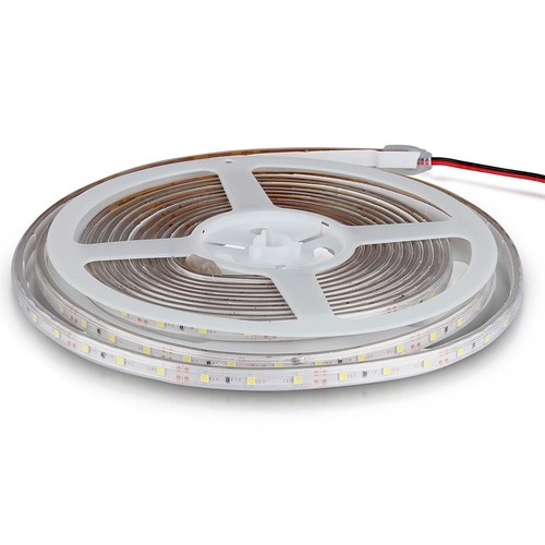 5m 4,2W/m spatwaterdichte LED-strip - 12V, IP65, 60 LED's per meter