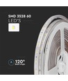 5m 4,2W/m spatwaterdichte LED-strip - 12V, IP65, 60 LED's per meter