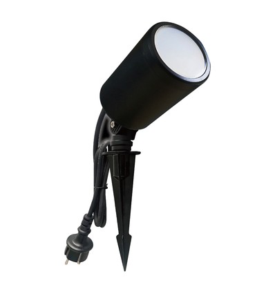 5,2W SMART WiFi LED tuinspot met spies, RGB - 12V, IP65, zwart, werkt met Alexa en Google Home