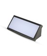 12W rechthoekige LED wandlamp - IP65 buiten, 1250lm, zwart, warm wit, incl. lichtbron