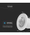 5W Ø8,1cm Samsung LED inbouwspot - IP65, 4000K, dimbaar, brandvertragend, Gat: Ø5,7 cm, 5 jaar garantie