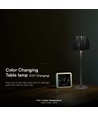 2,7W LED tafellamp, zwart - Touch dimbaar, 3-in-1 CCT, oplaadbaar, USB-C, 10,5 x 34 cm