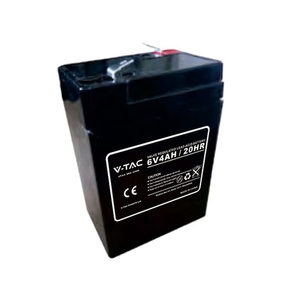 6V 4Ah loodaccu - 70x47x107mm, oplaadbaar, VRLA, AGM-accu