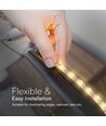 5m 18W/m LED strip, 135lm/W - 24V, 238 LED per meter, IP20, 3000K, dimbaar