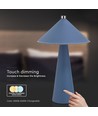 3W oplaadbare LED tafellamp, Blauw - Touch dimbaar, 3-in-1 CCT, 4000mAh batterij, incl. lichtbron