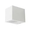 GU10 wandlamp, vierkant - Wit, IP44 buiten, 1-weg licht, zonder lichtbron