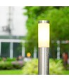 110 cm Bolderlamp, E27 - roestvrij staal, satijn nikkel, IP44