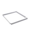 60x60 opbouwframe voor LED paneel - Wit kunststof, hoogte 4,4cm, voor directe montage aan plafond