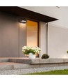 17W LED wandlamp - IP65, zwart, aluminium