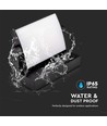 17W LED wandlamp - IP65, zwart, aluminium