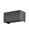 24W LED buitenwandlamp - IP65, zwart, up/down licht, 3000K, 2720lm, 20x10x10 cm