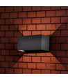24W LED buitenwandlamp - IP65, zwart, up/down licht, 3000K, 2720lm, 20x10x10 cm