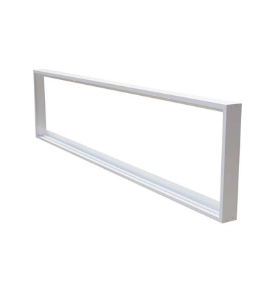 120x30 opbouwframe voor LED-paneel - Wit, 295 x 1195 mm, voor directe montage aan het plafond