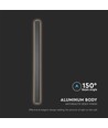 10W Wandlamp - IP65 buiten, 4000K, antraciet, incl. lichtbron
