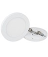 Outlet: Easy Fix Rond LED Paneel Lamp 12W in 2700K Voor Inbouw/Opbouw in Wit