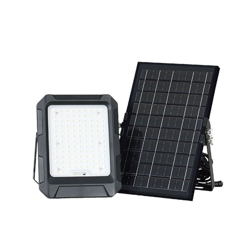 10W LED breedstraler met zonne-energie - 4000K, 3.7V, IP65, incl. zonnepaneel en batterij