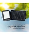 15W LED breedstraler op zonne-energie - 4000K, 3.7V, IP65, incl. afstandsbediening, werklamp, buiten