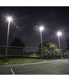 100W LED breedstraler met Samsung LED chip - 100lm/W, IP65, 4000K, zwarte behuizing, buiten