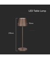 1,5W LED - Tafellamp, Touch, Dimbaar, 3000K, IP54, Zandkleurige Cortenkleurige Behuizing